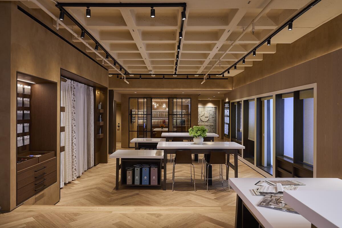 The 1,950-square-foot showroom houses an assortment of the brand’s blinds, shades, shutters and drapery The 1,950-square-foot showroom houses an assortment of the brand’s blinds, shades, shutters and drapery