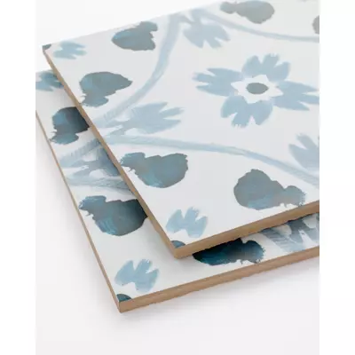 Laura Park Cosmo Aegean Blue 8-by-8-inch porcelain wall and floor tile (684385)